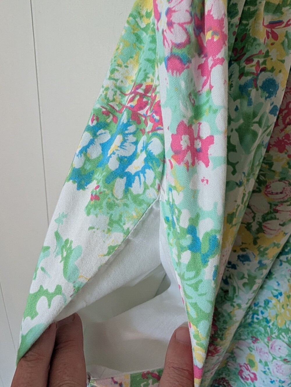 Vintage Vermont Country Store Pastel Floral Cotton Dress - Picture 4 of 7